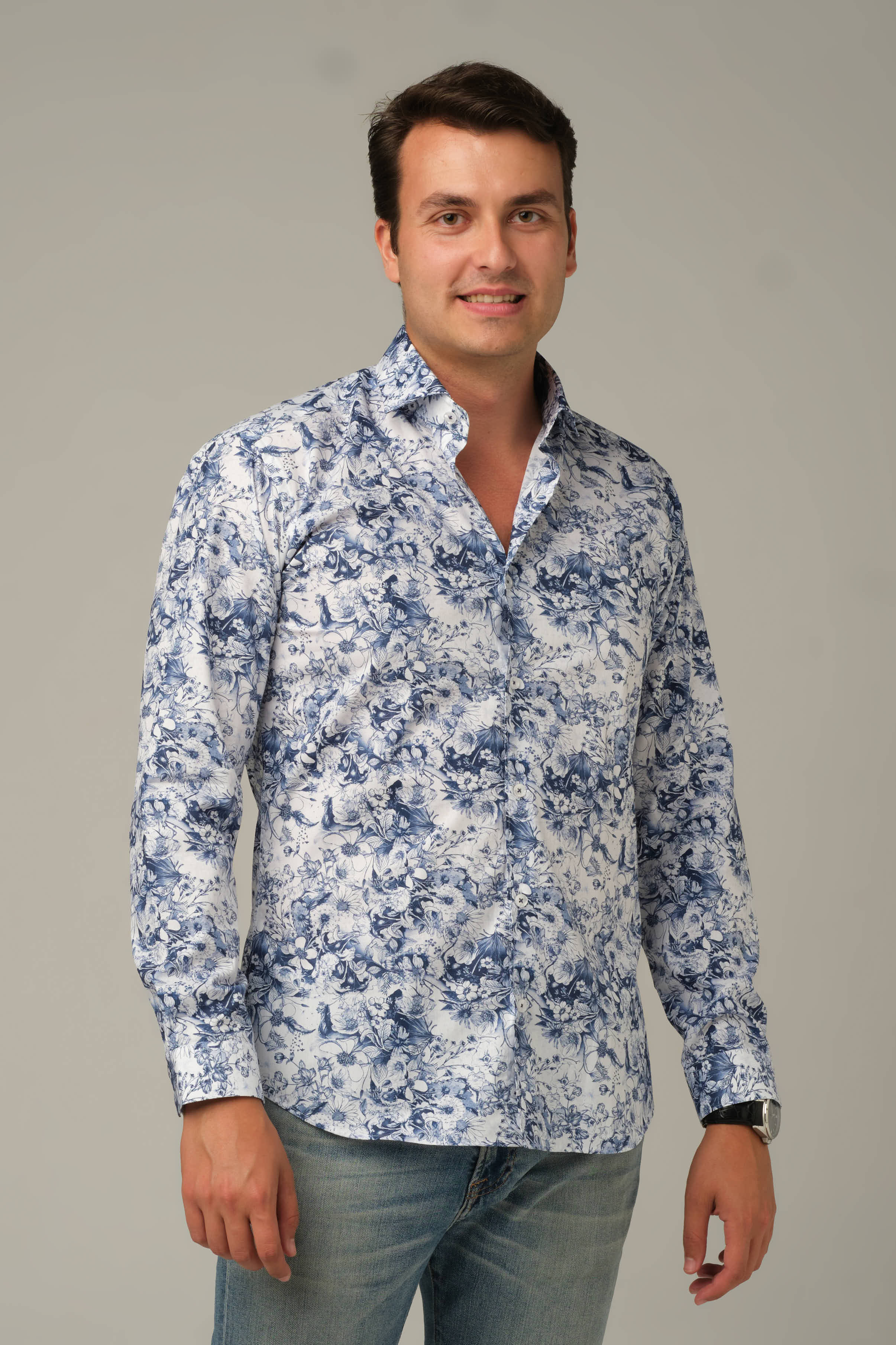 Azure Bloom Signature Shirt