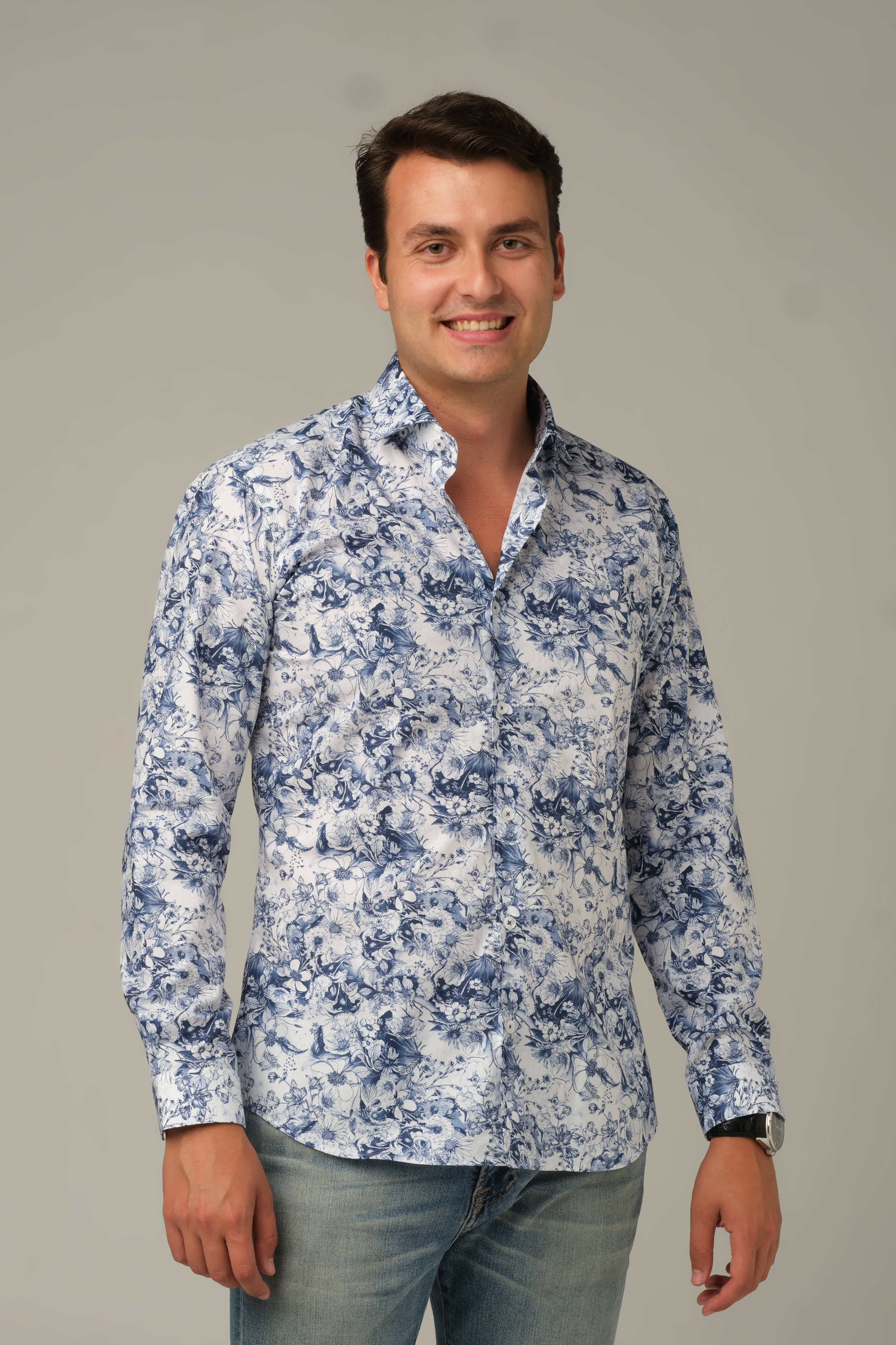 Azure Bloom Signature Shirt