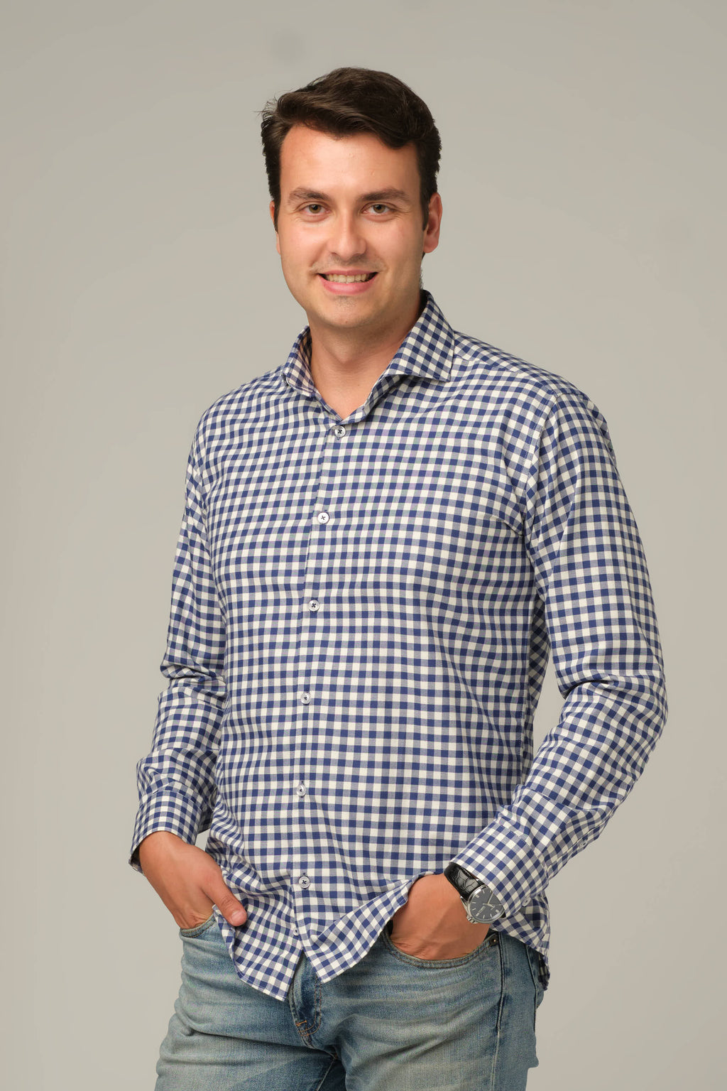 Midnight Grid Classic Shirt