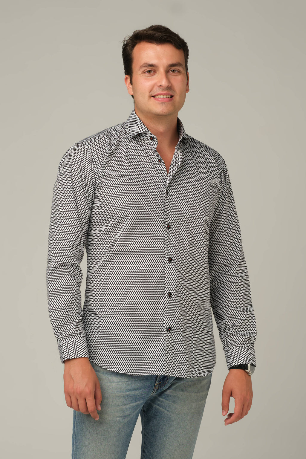 Monochrome Dot Signature Shirt