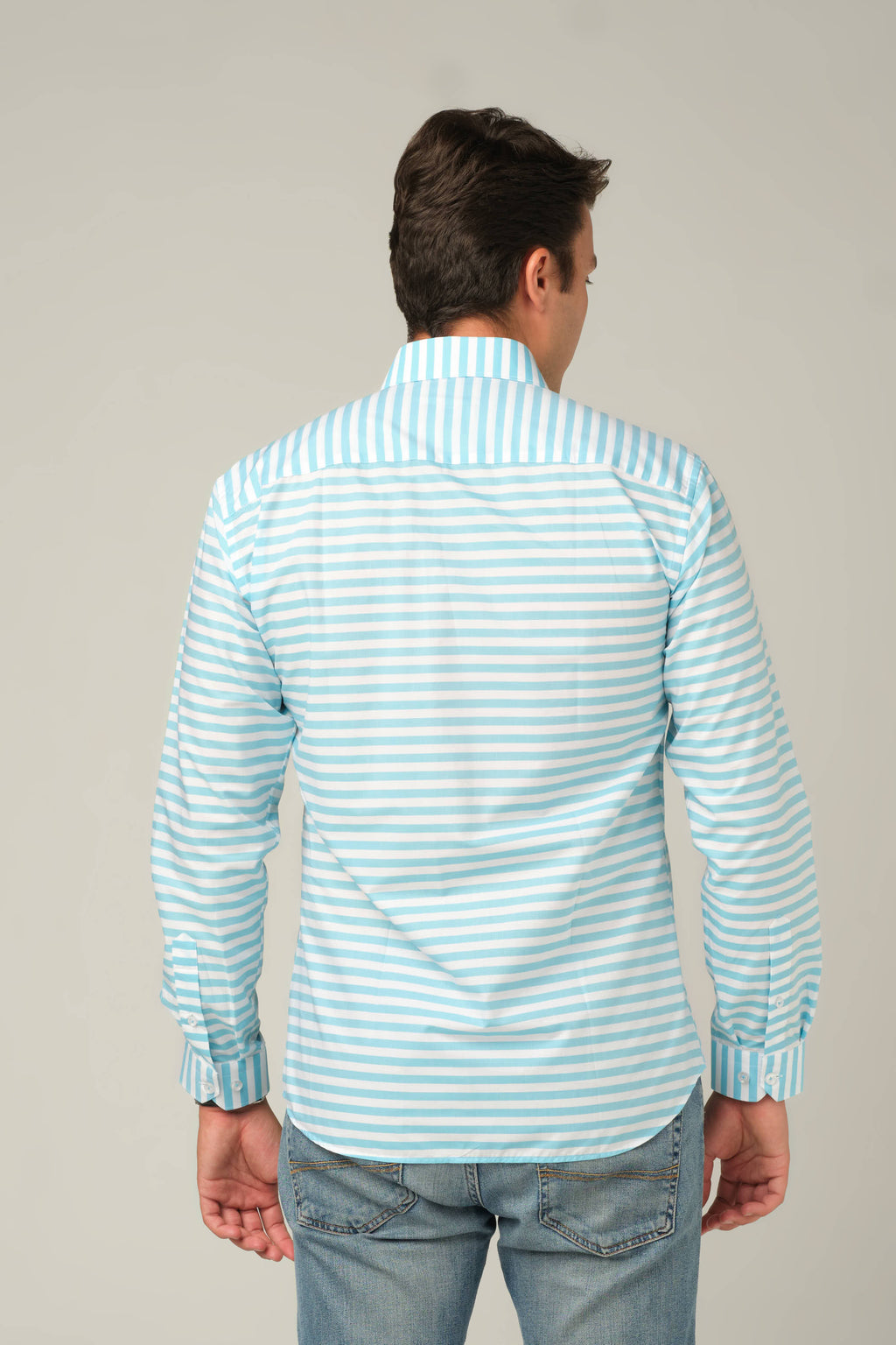 Aqua Stripe Signature Shirt