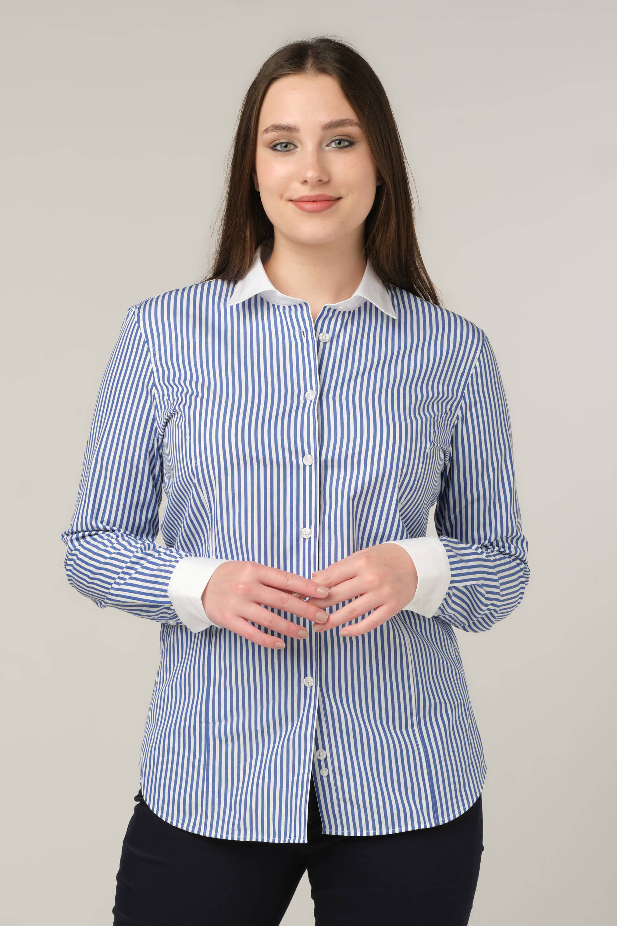 Blue Stripe Classic Tailored Shirt