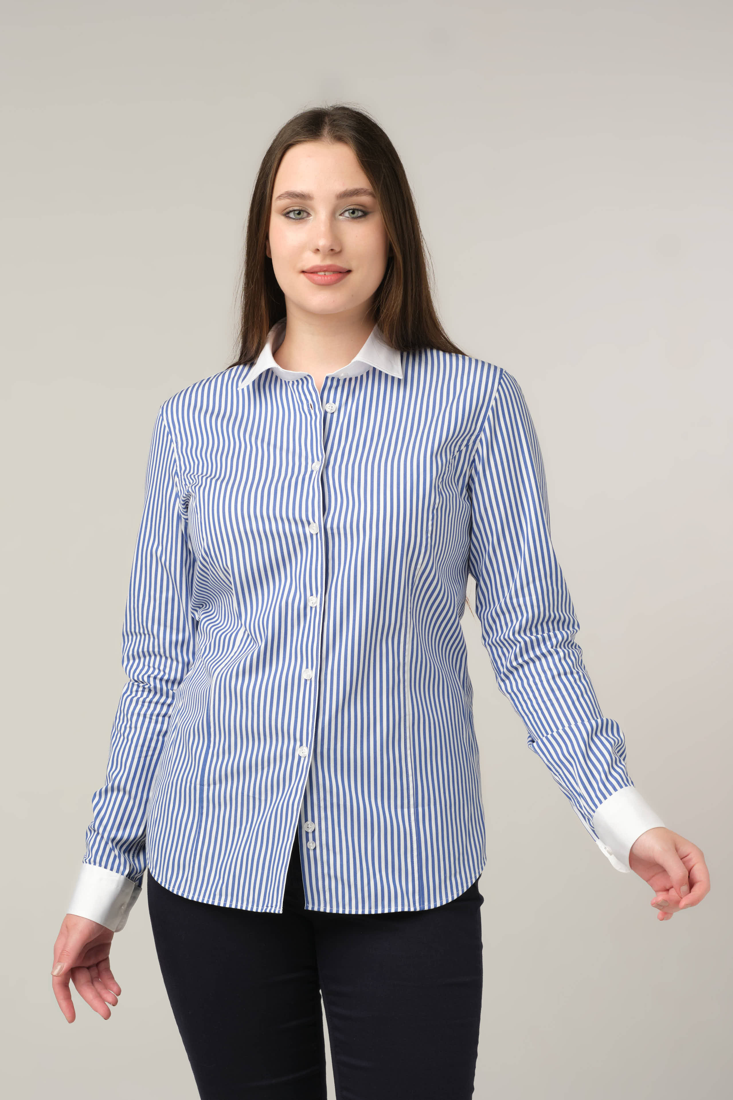 Blue Stripe Classic Tailored Shirt