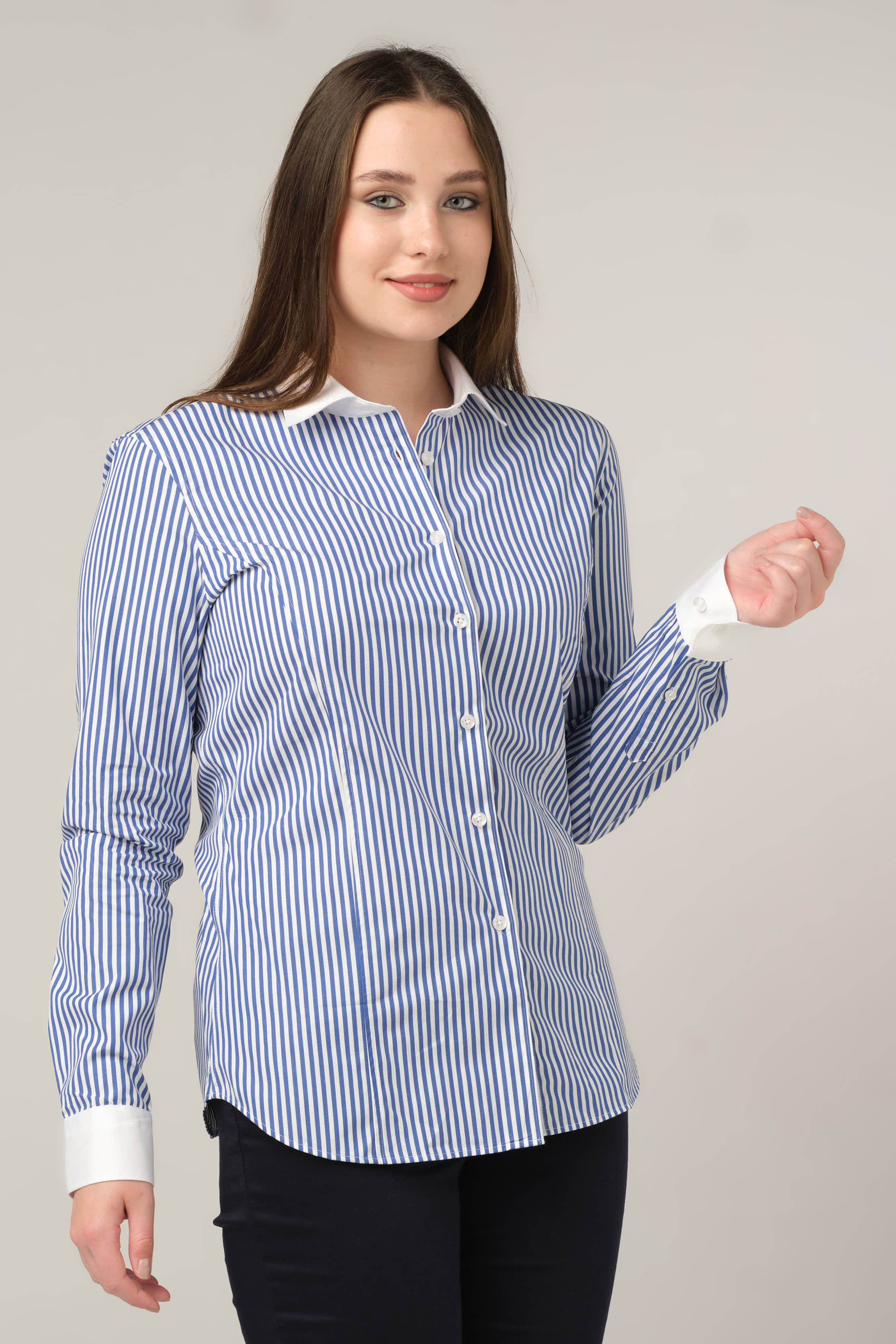 Blue Stripe Classic Tailored Shirt