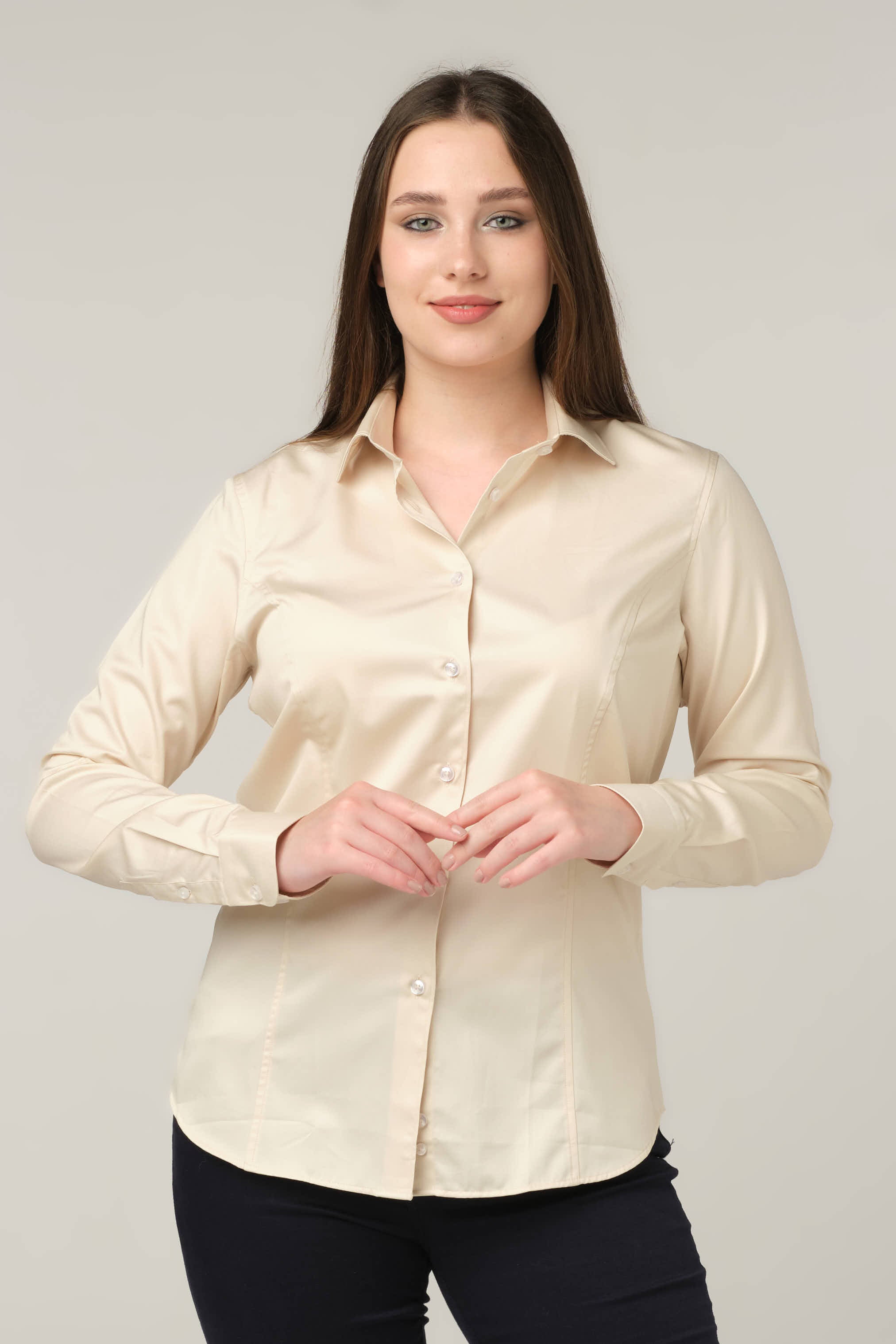 Soft Beige Essential Shirt