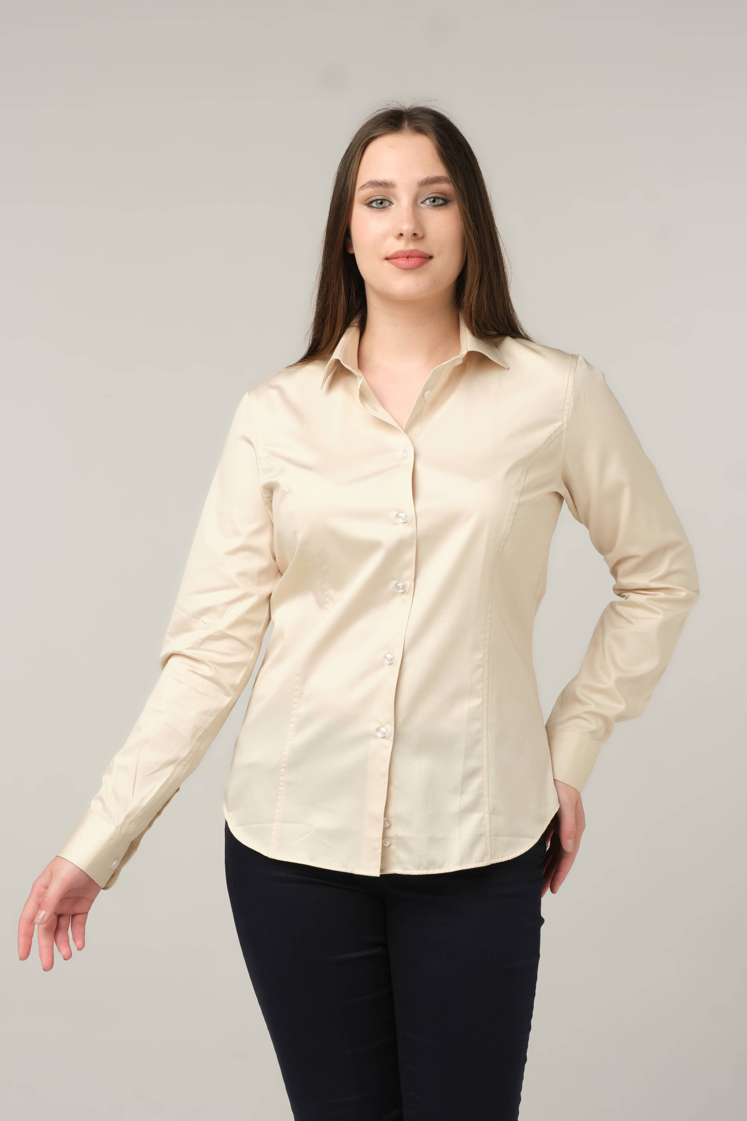 Soft Beige Essential Shirt