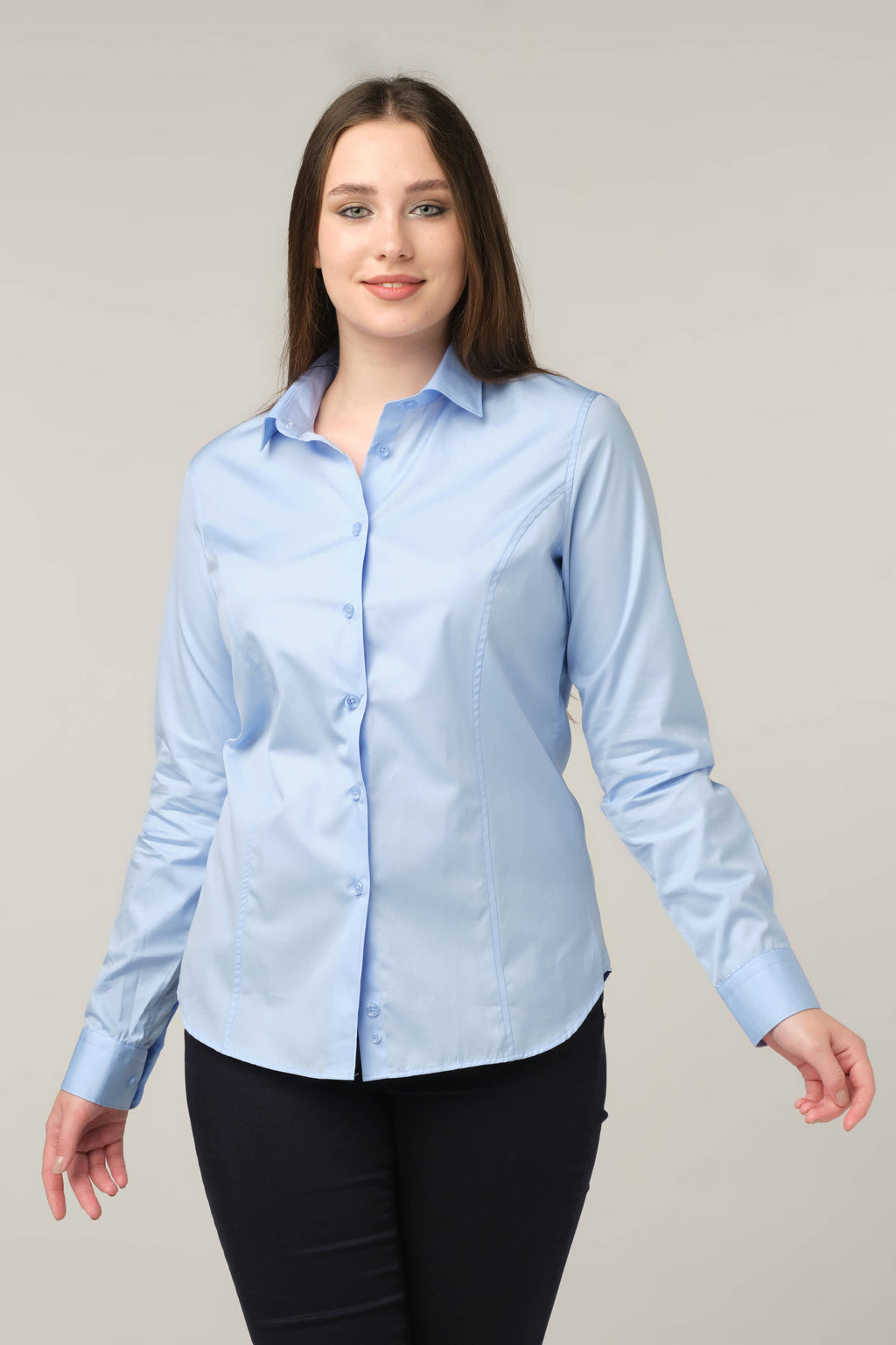 Sky Blue Tailored Essential Shirt