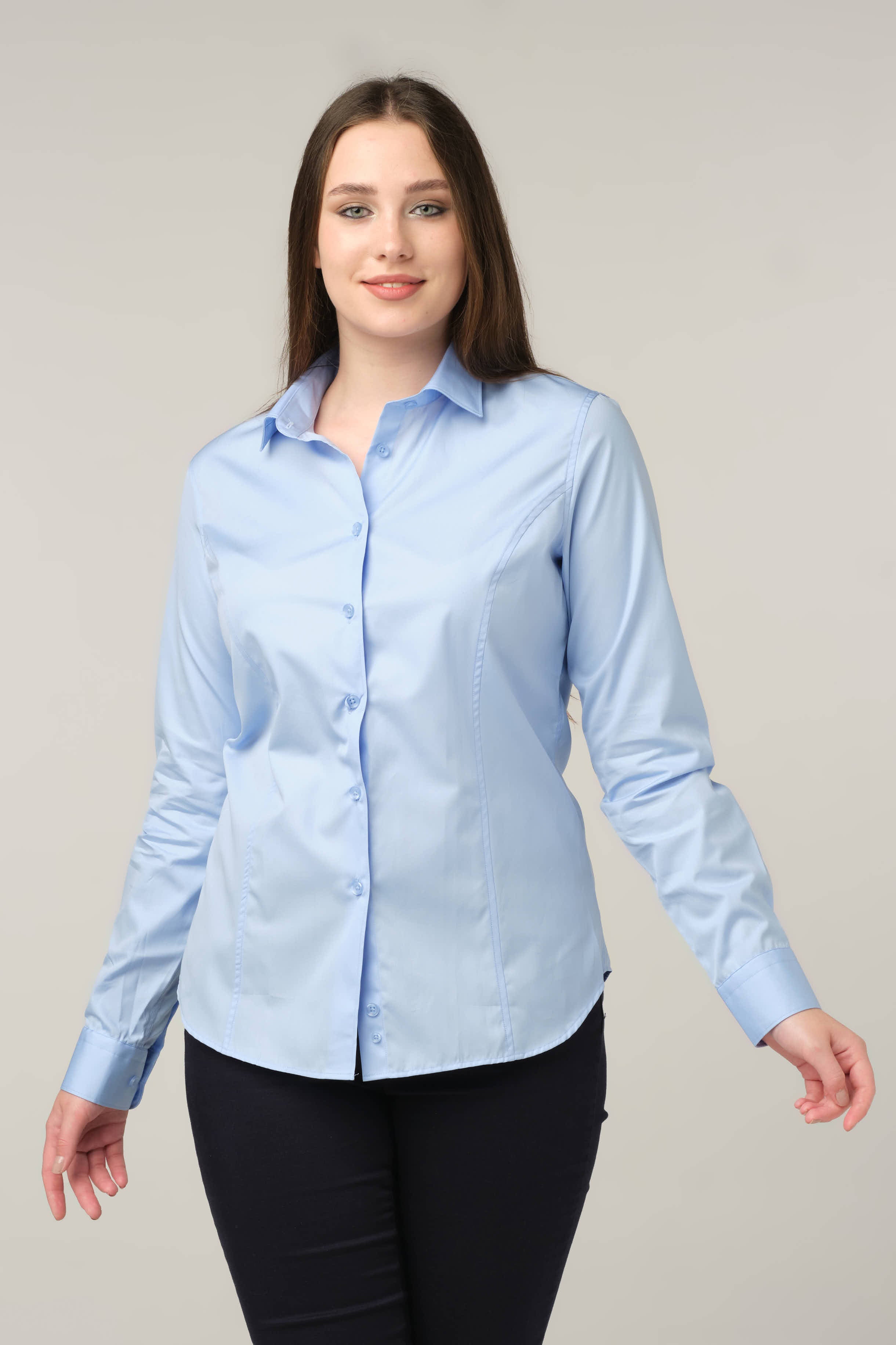 Sky Blue Tailored Essential Shirt