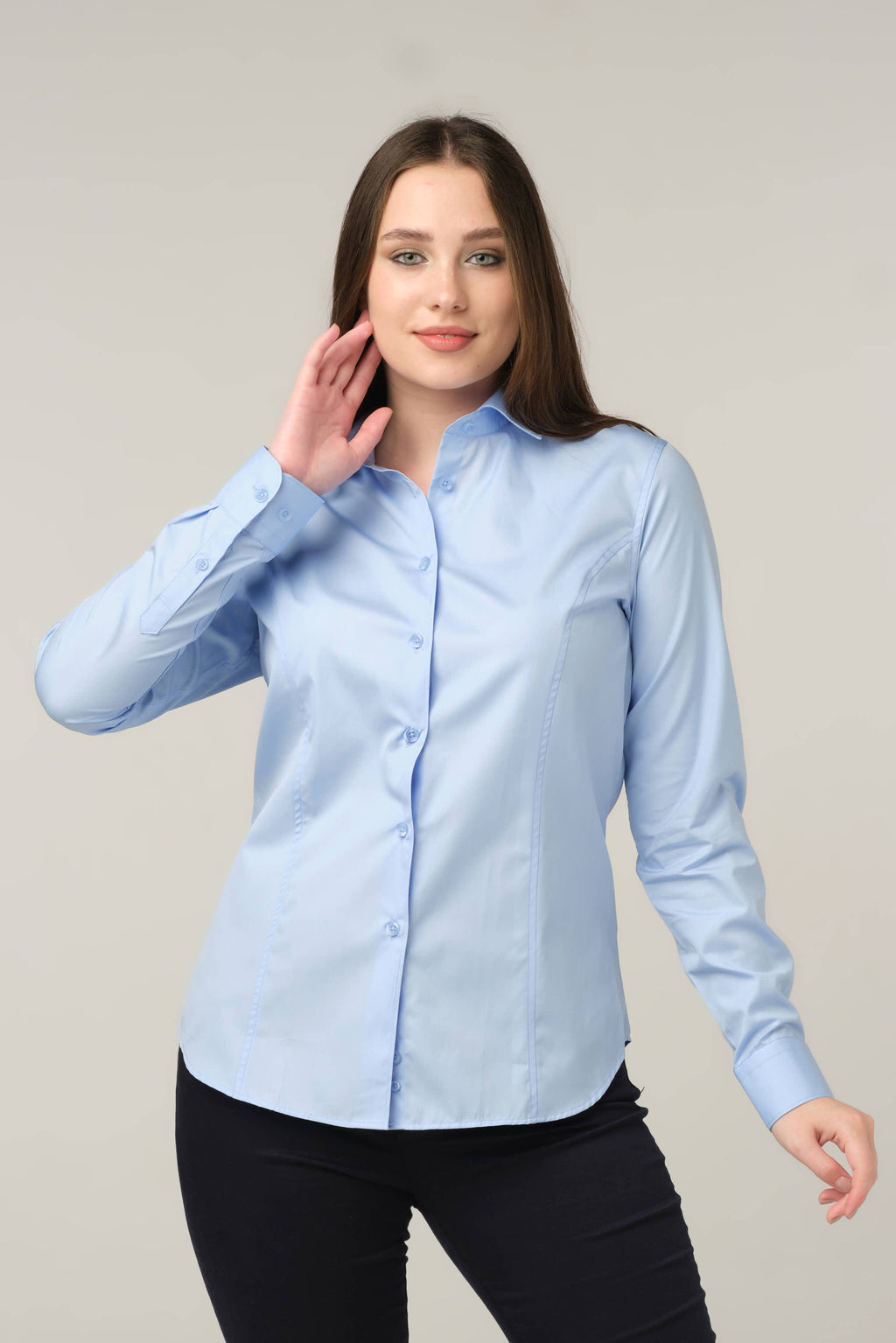 Sky Blue Tailored Essential Shirt