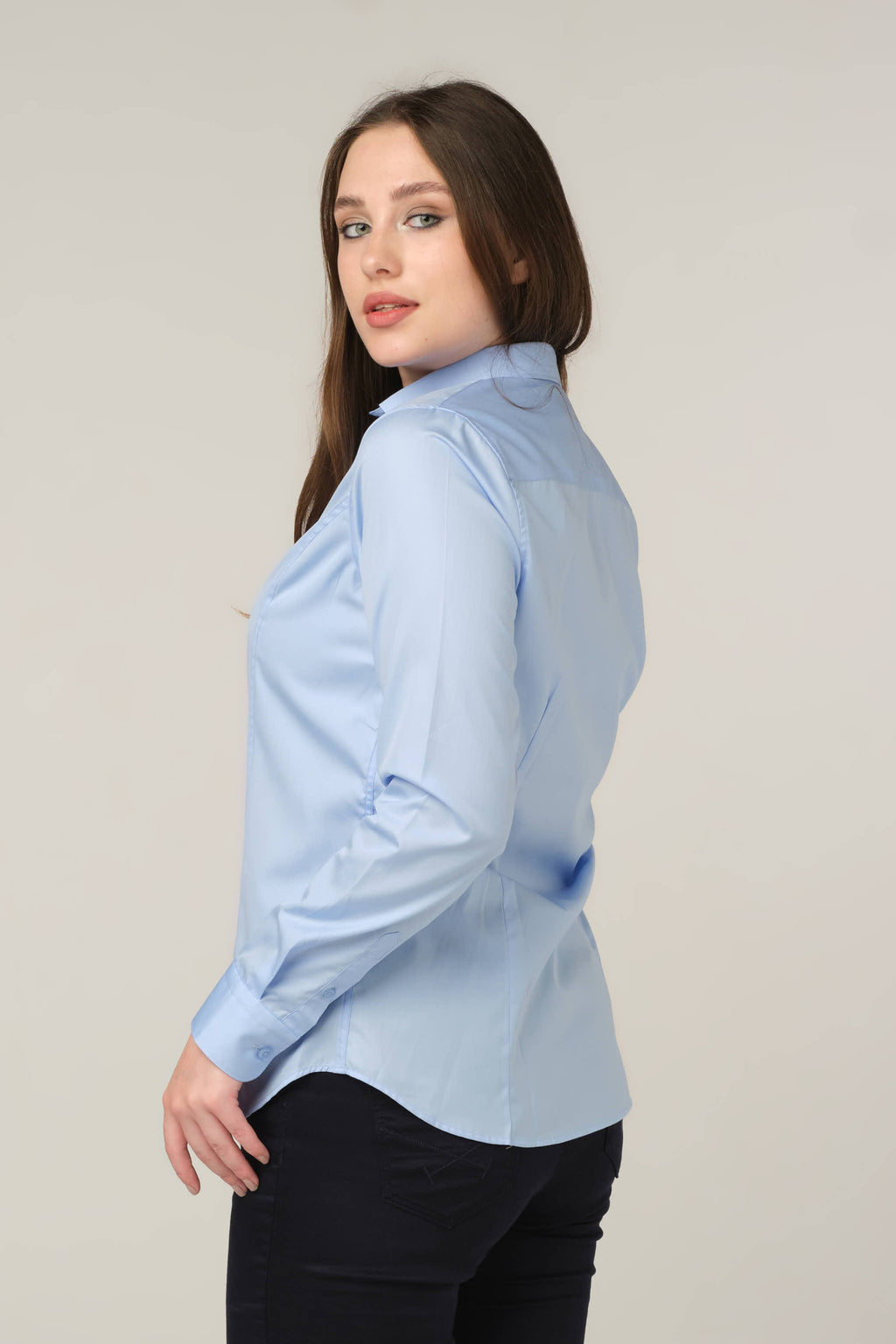 Sky Blue Tailored Essential Shirt