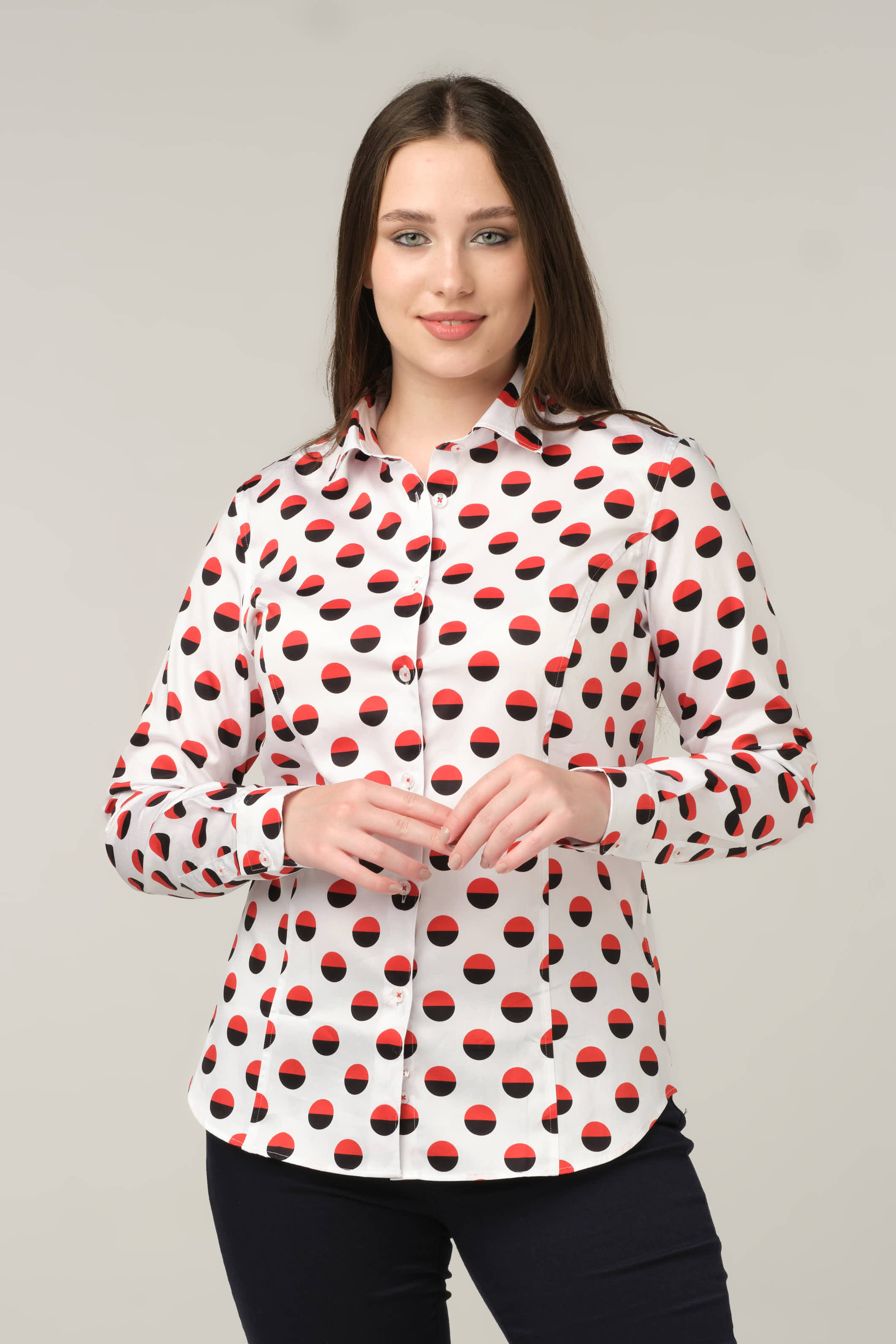 Red Dot Elegance Shirt