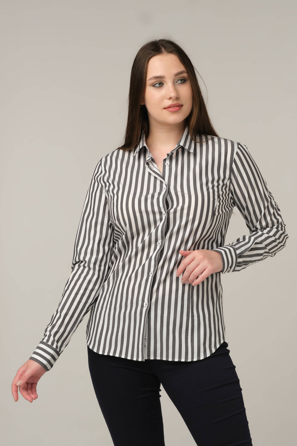 Monochrome Stripe Signature Shirt