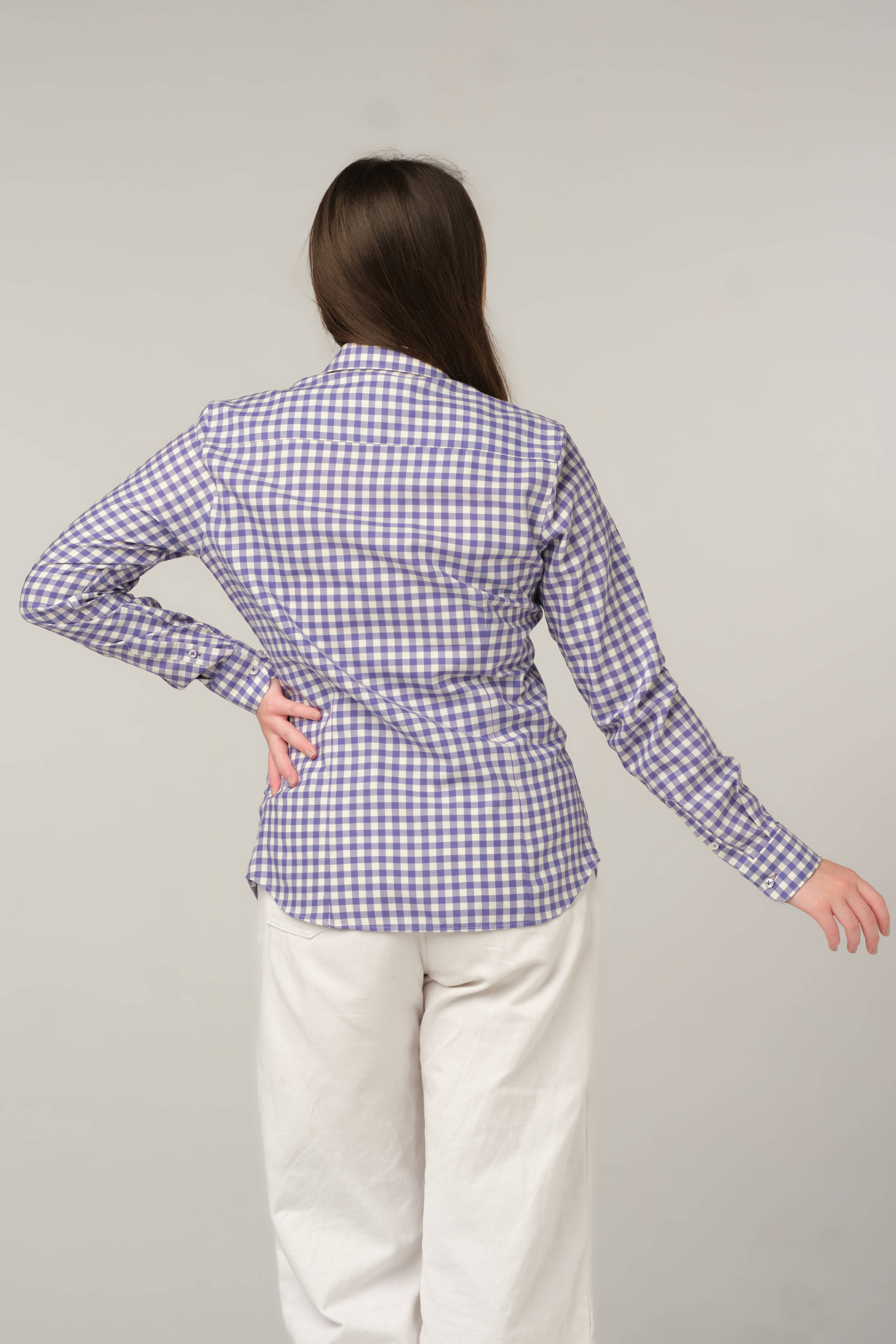 Lavender Gingham Classic Shirt