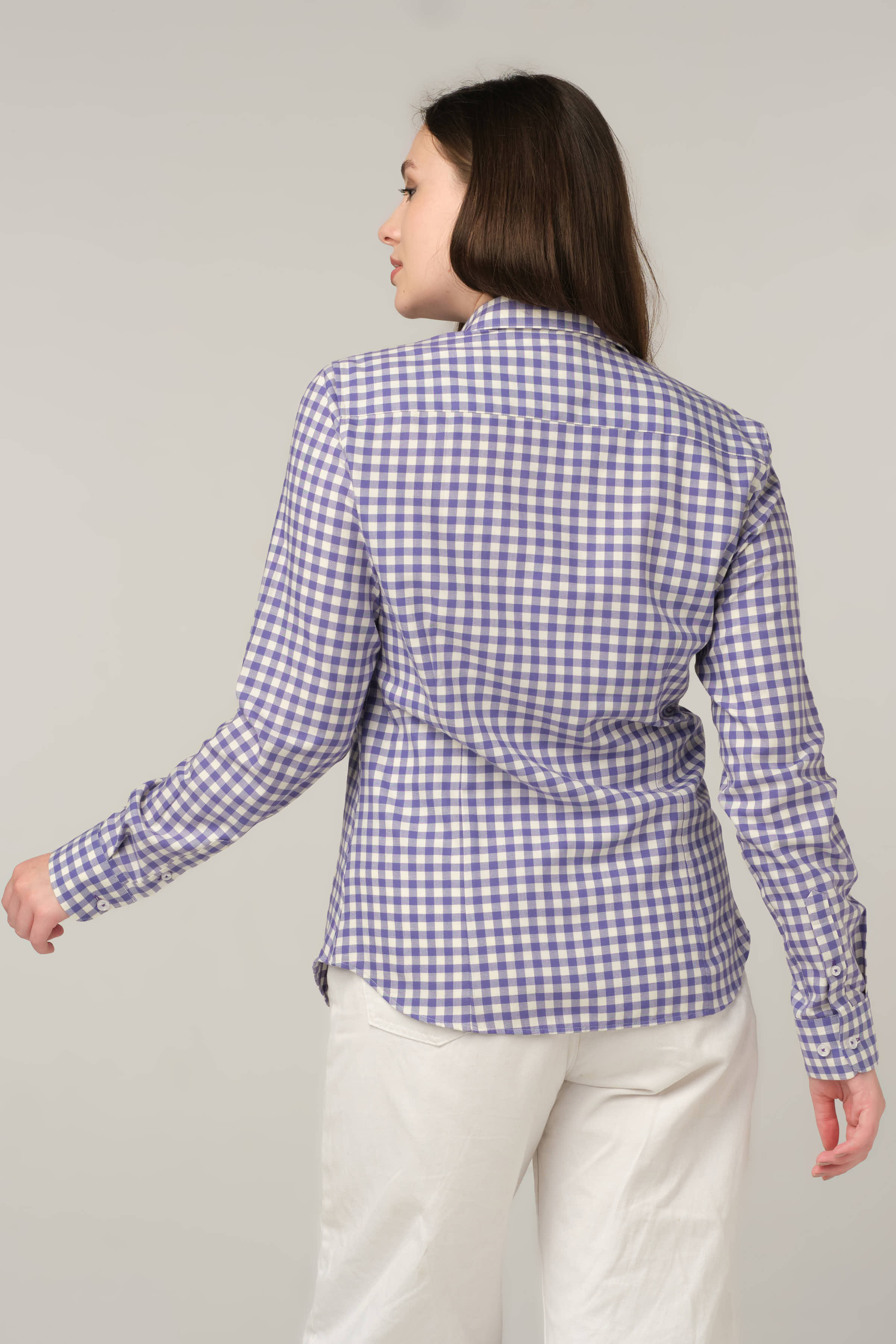 Lavender Gingham Classic Shirt