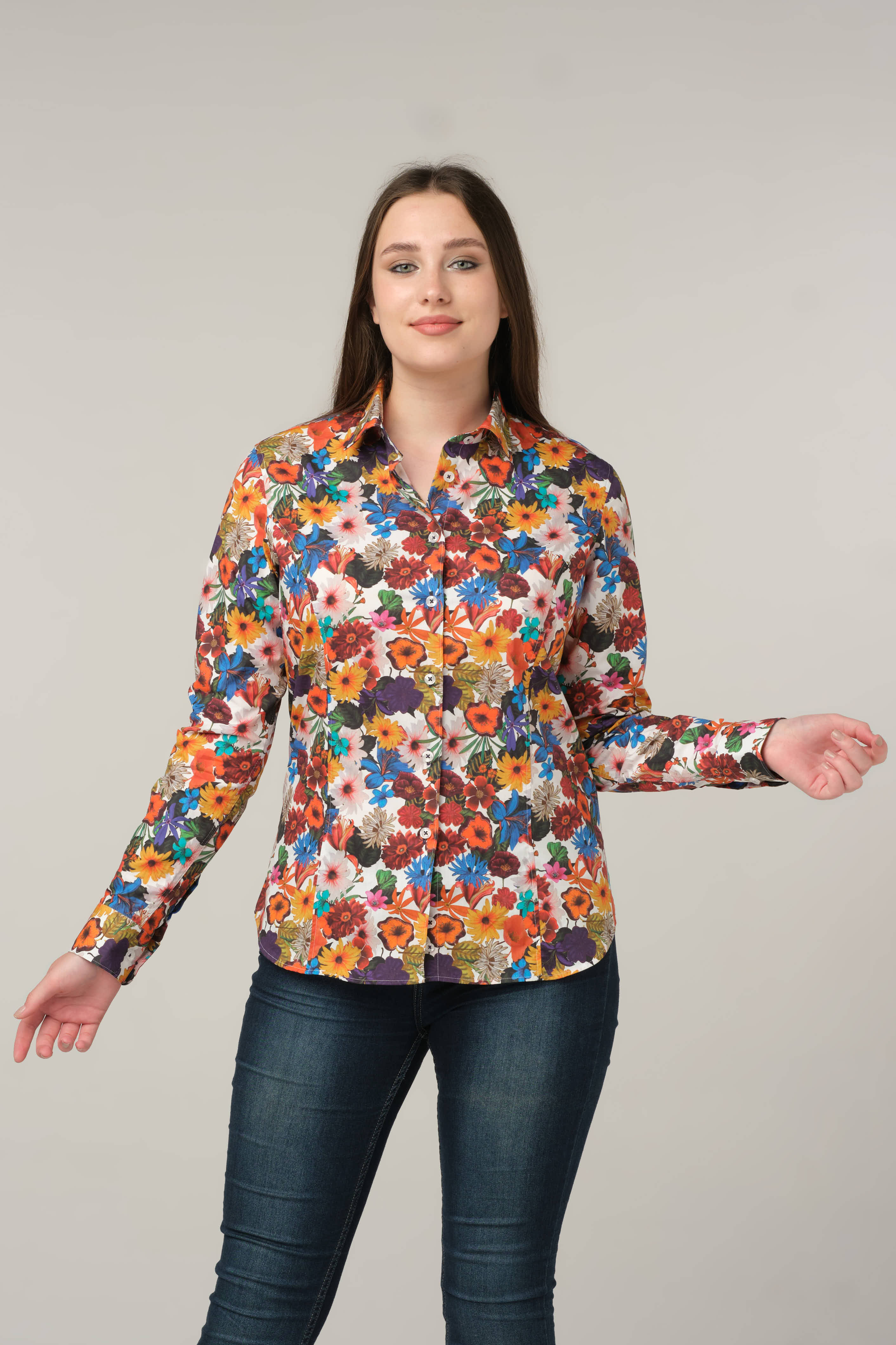 Autumn Bloom Floral Shirt