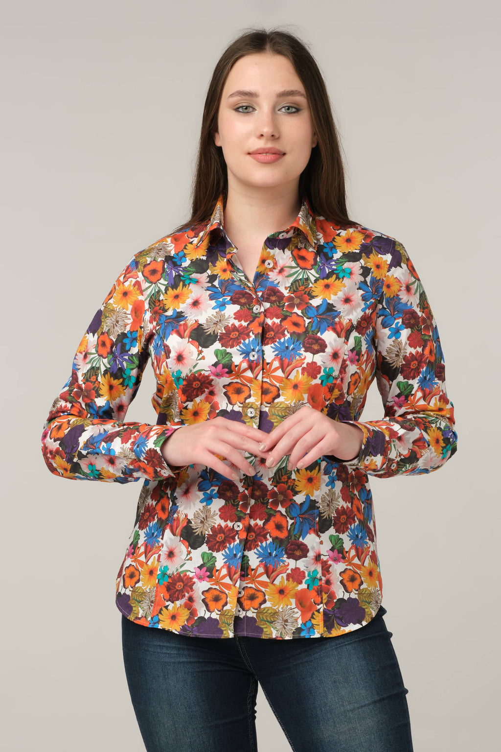 Autumn Bloom Floral Shirt