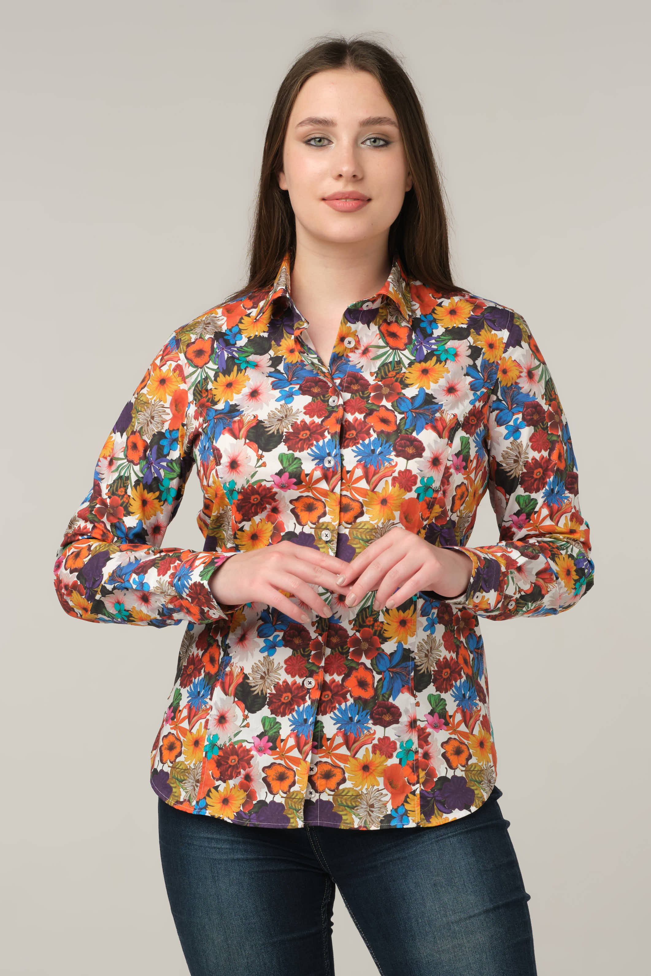 Autumn Bloom Floral Shirt