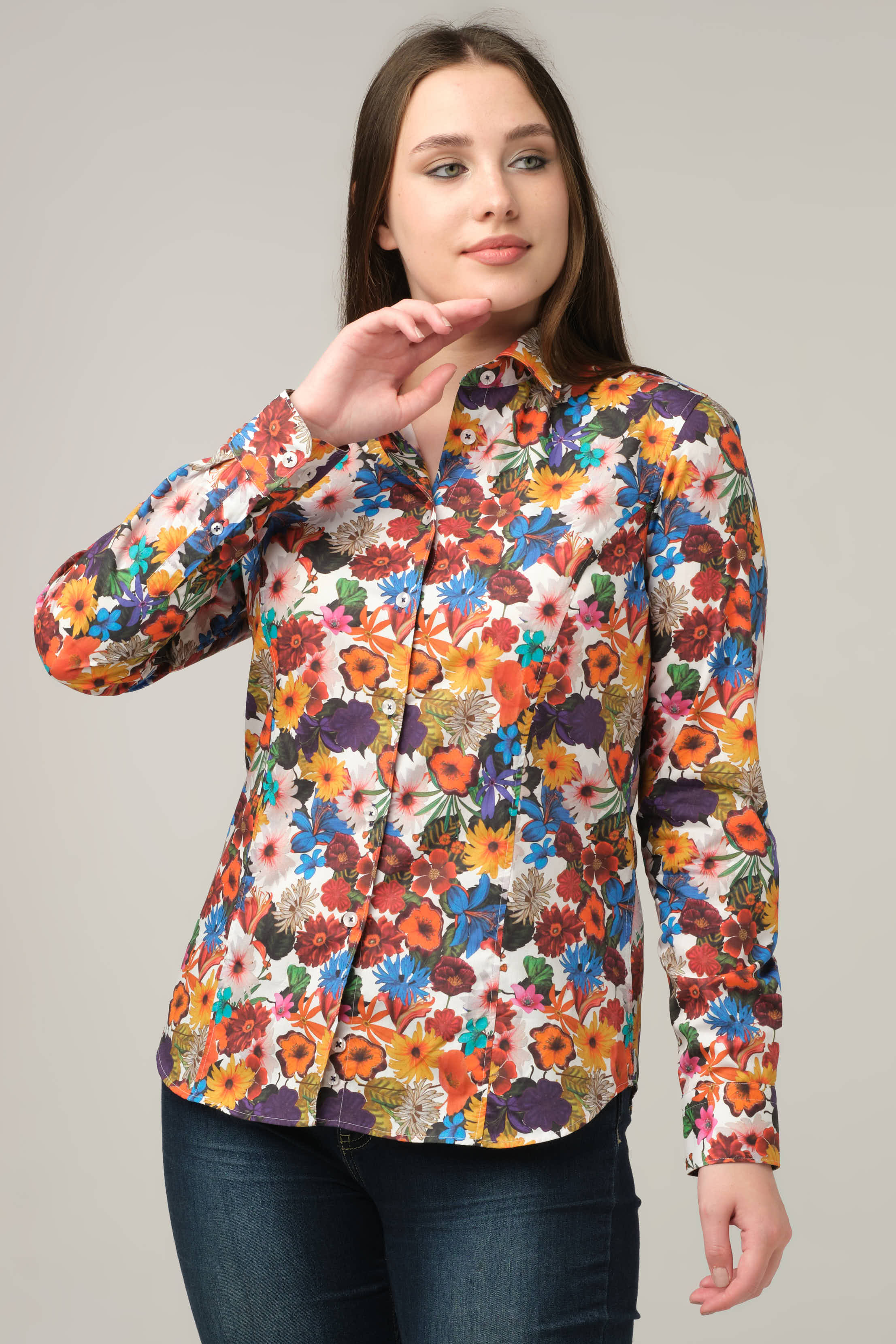 Autumn Bloom Floral Shirt