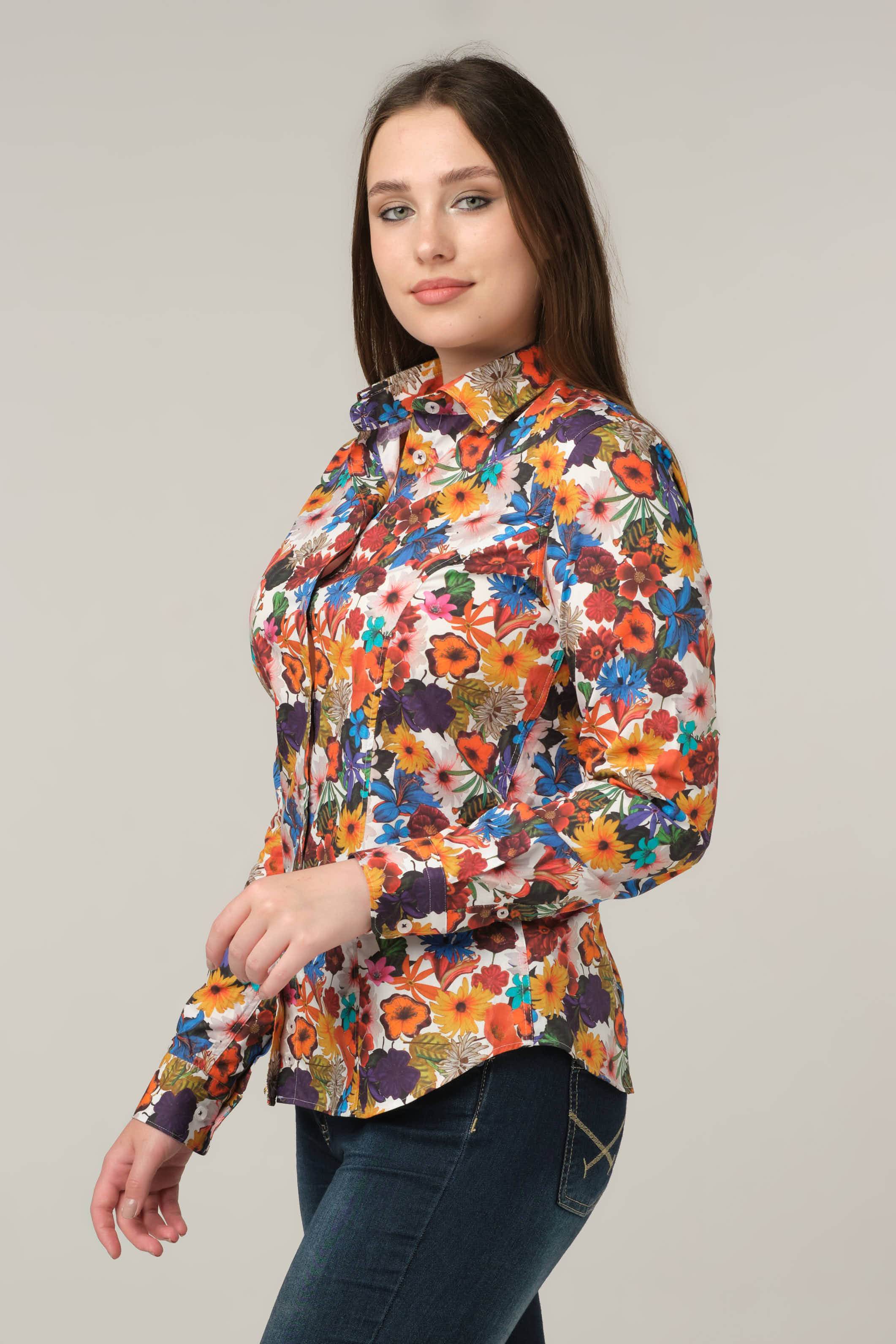 Autumn Bloom Floral Shirt