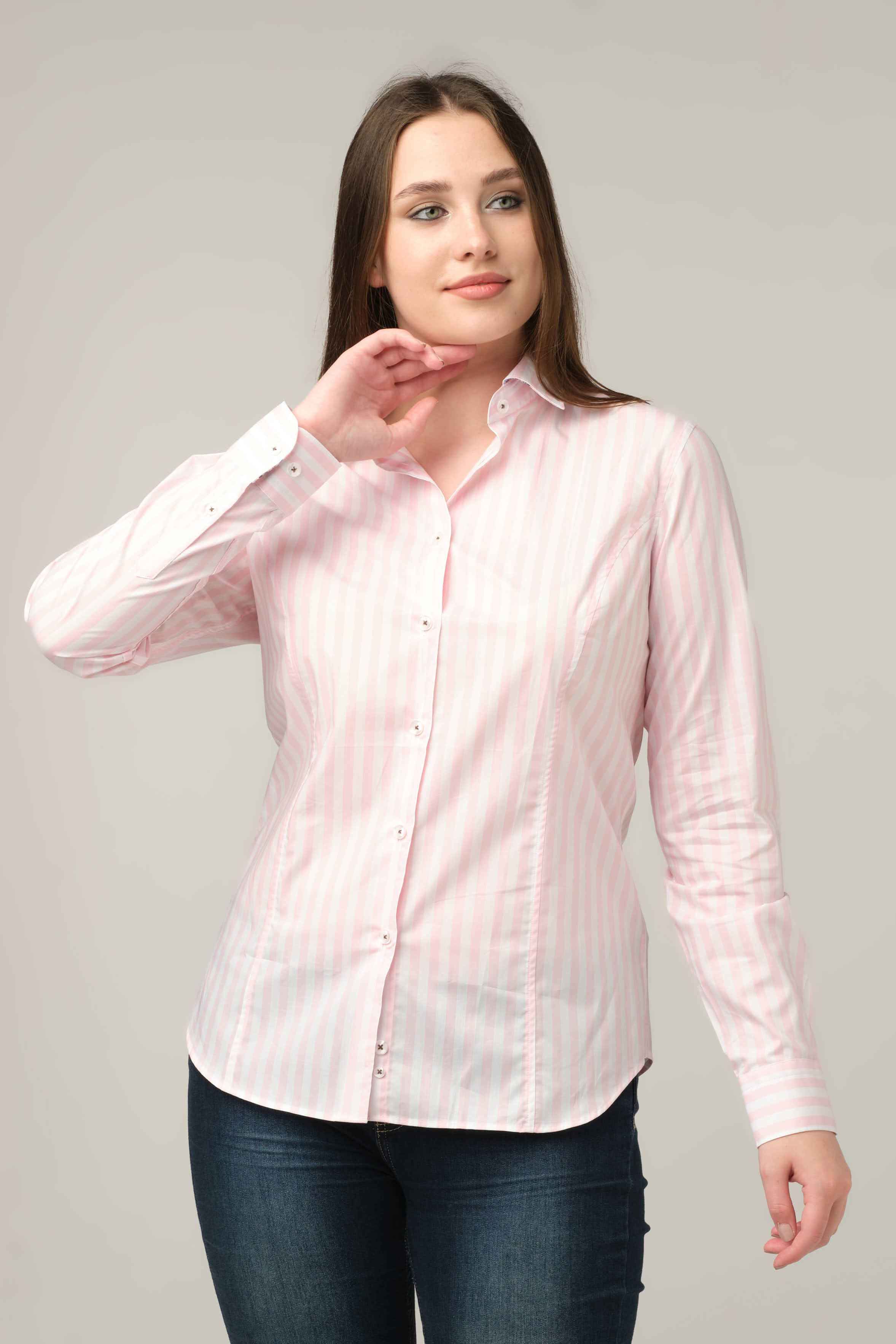 Blush Stripe Classic Shirt