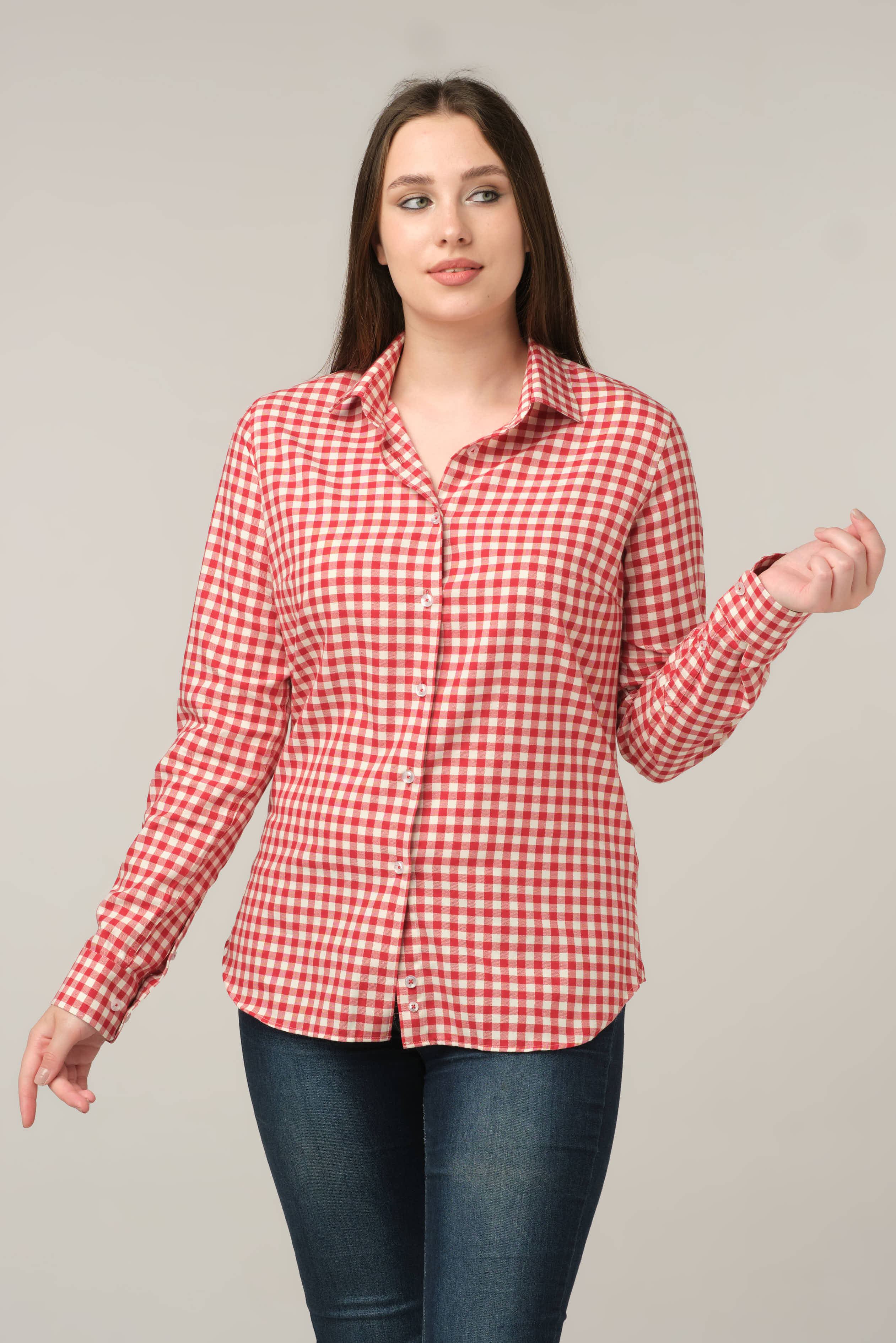 Red Gingham Classic Shirt