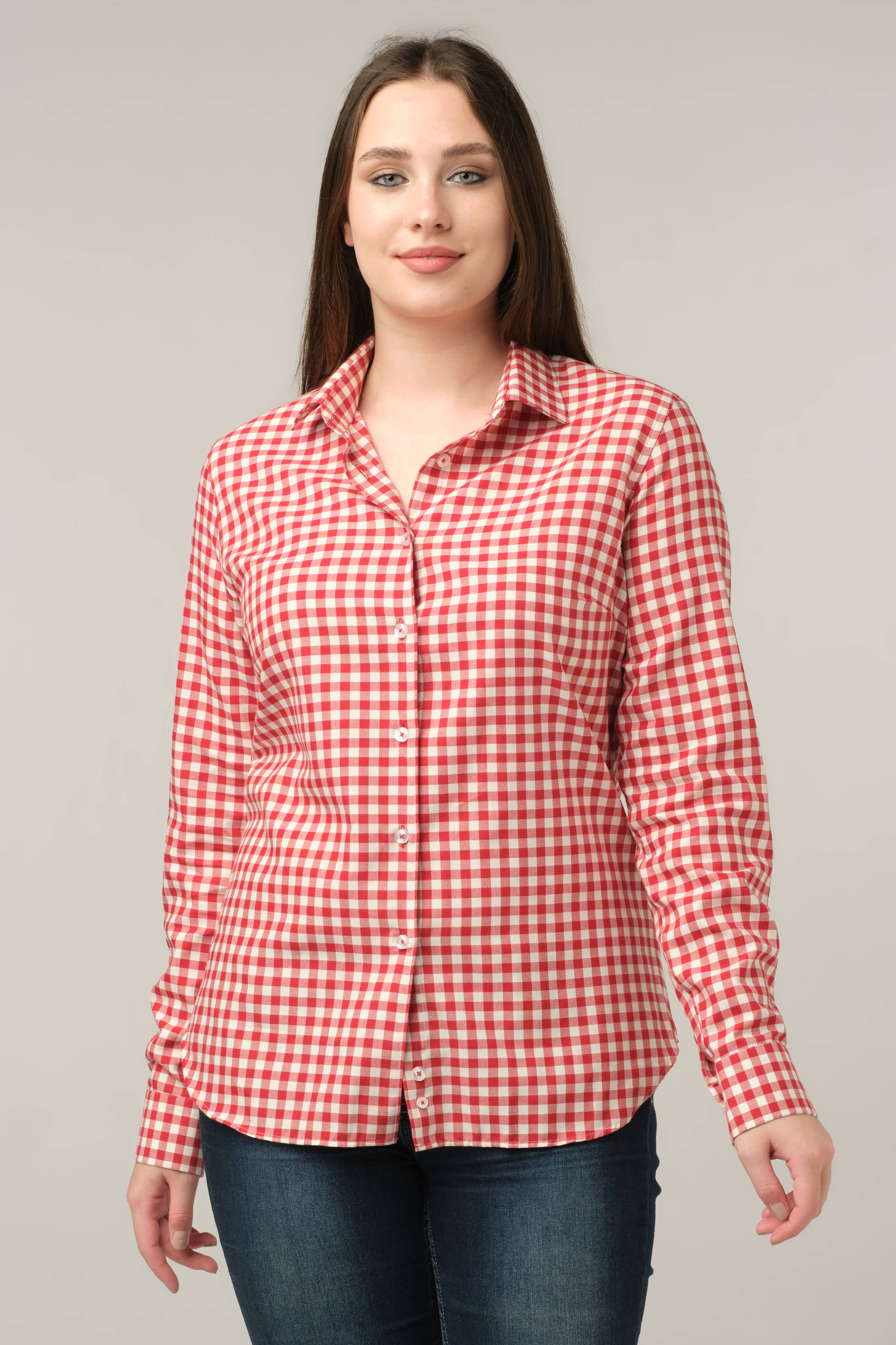 Red Gingham Classic Shirt