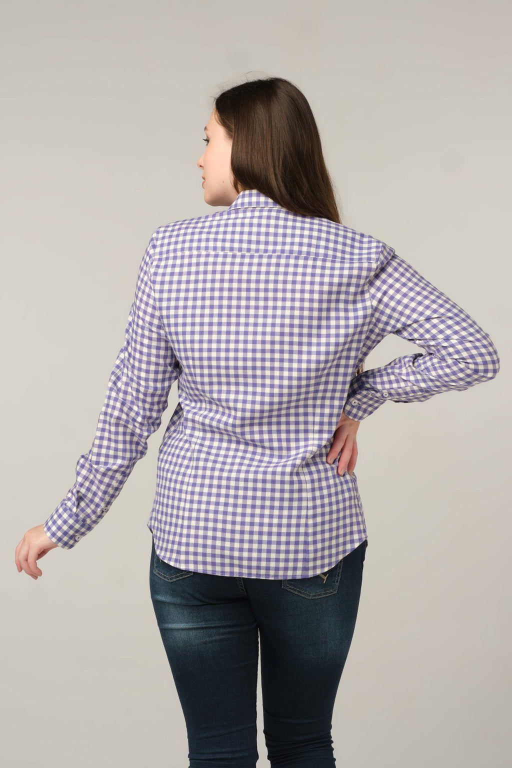 Lilac Gingham Everyday Shirt