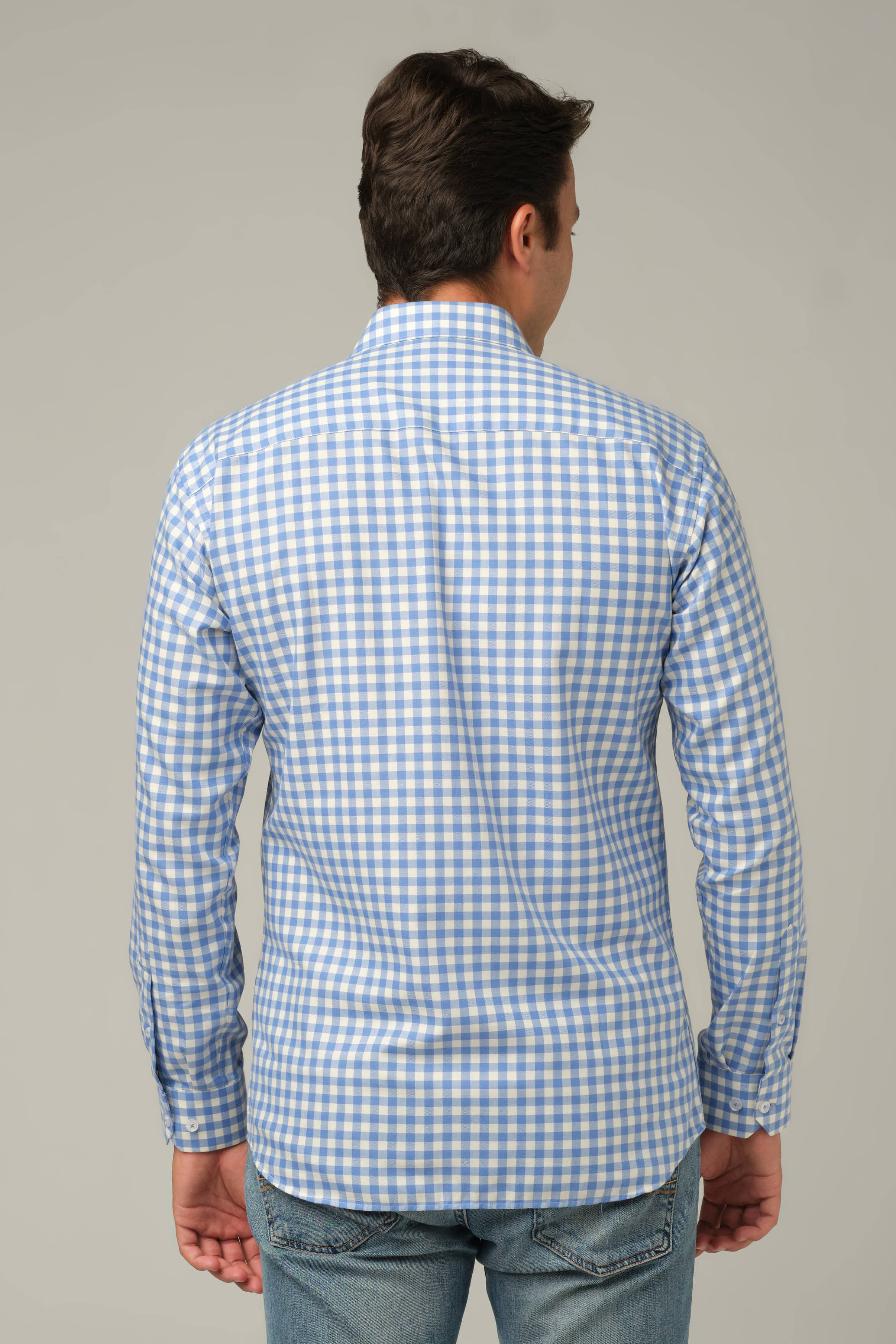 Azure Check Signature Shirt